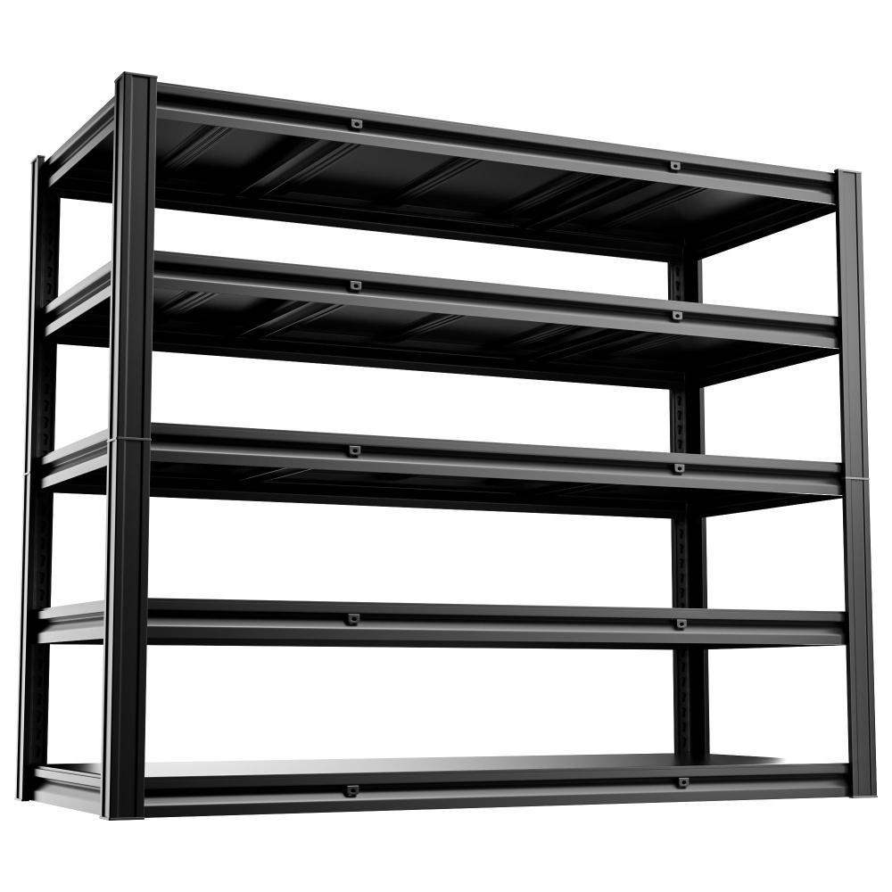 60"W Garage Shelving 3000LBS 5-Tier Heavy Duty Adjustable Rack 60"W x 24"D x 72"H