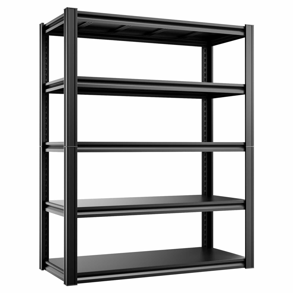 48"W Heavy Duty Garage Shelving 3000LBS 5-Tier Storage Rack 48"W x 18"D x 78"H