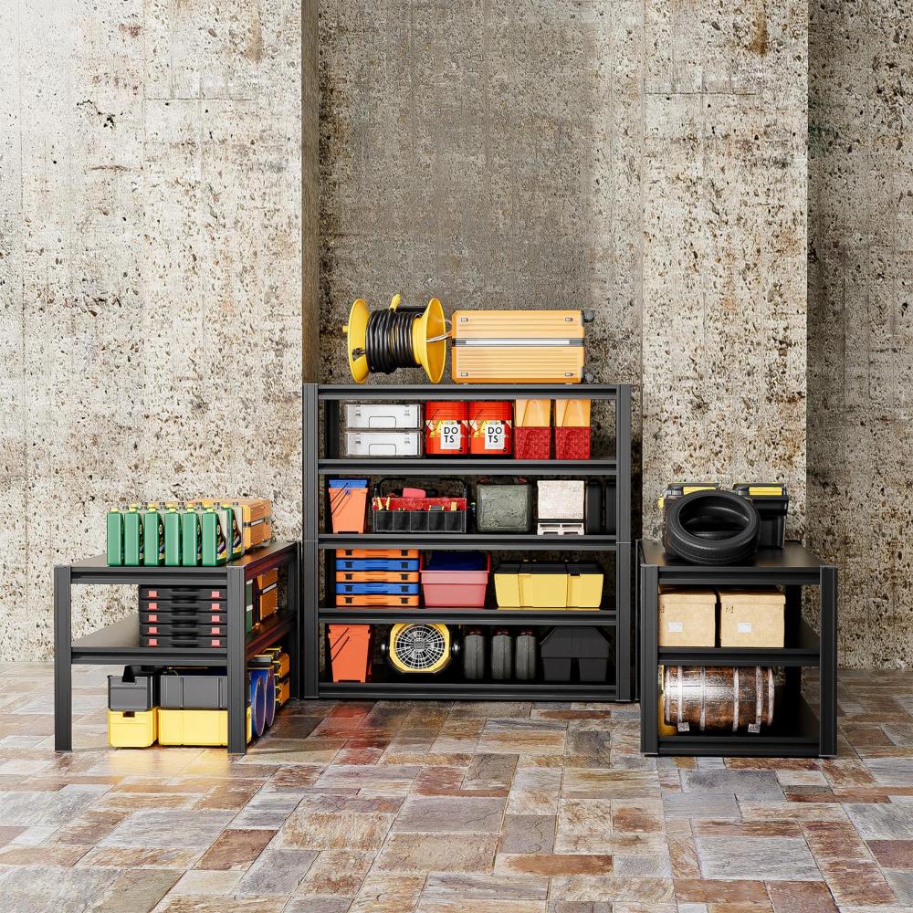 48"W Heavy Duty Garage Metal Shelving 3000LBS 5-Tier Storage Shelf 48"W x 24"D x 72"H