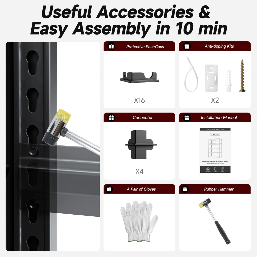 wire shelving post connector installation guide