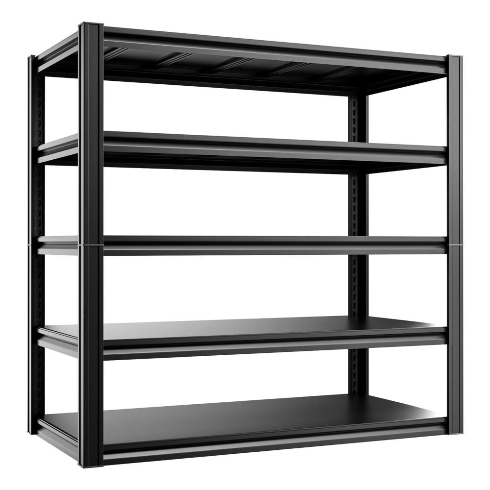 48"W Heavy Duty Garage Metal Shelving 3000LBS 5-Tier Storage Shelf 48"W x 24"D x 72"H