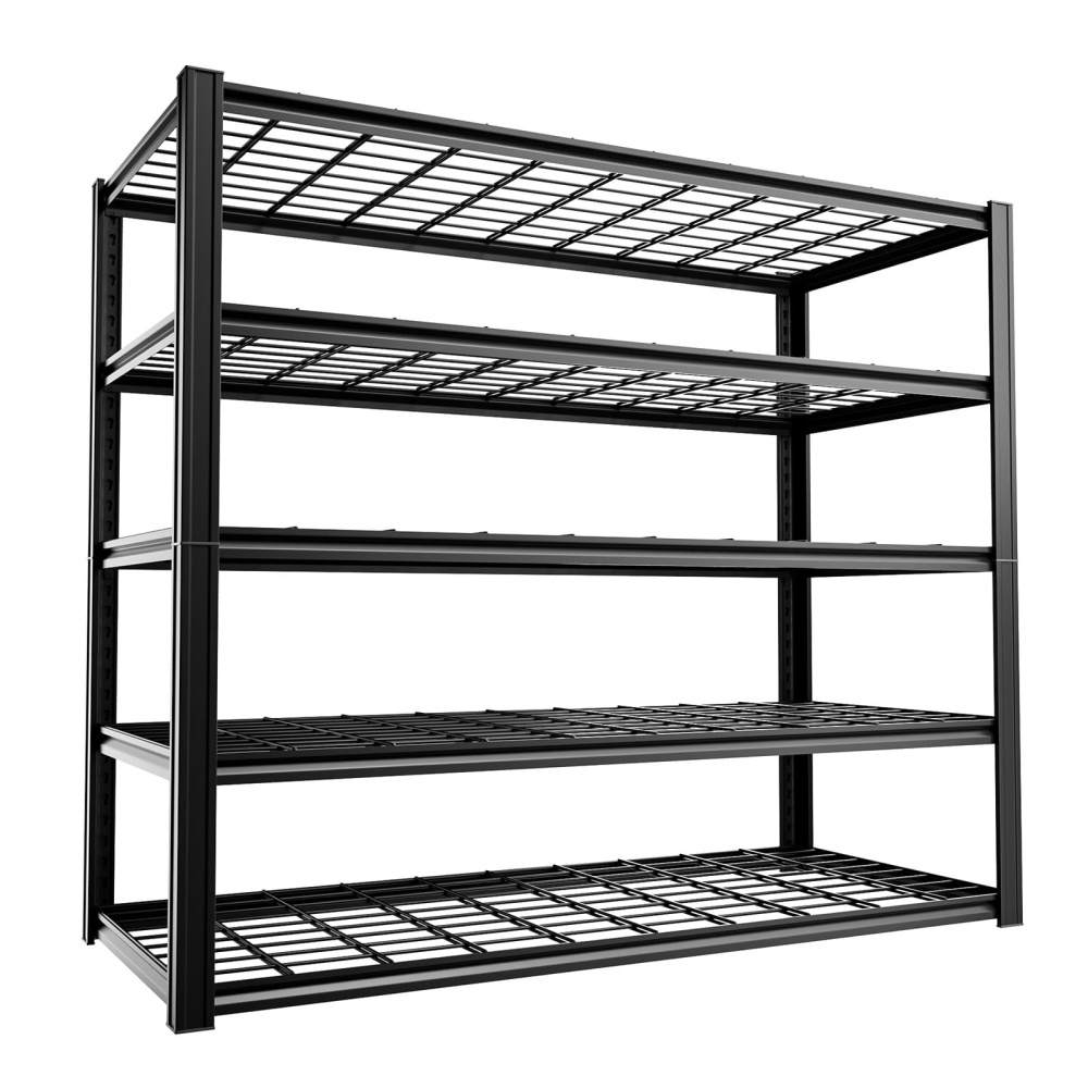 48"W Heavy Duty Garage Shelving 3010LBS 5-Tier Storage Rack 48"W x 24"D x 72"H