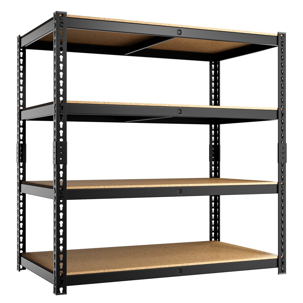 40"W Storage Shelves, 40"W x 20"D x 60"H 4-Tier Garage Shelving Storage Rack 2000LBS Metal Shelving Units