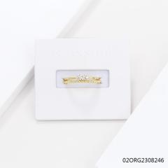 خاتم نسائي مرصع بالزركونيا الفضية