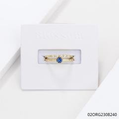 خاتم نسائي مرصع بالزركونيا الفضية