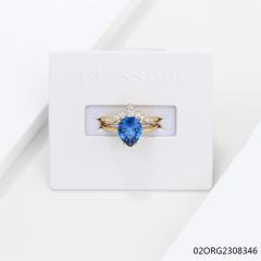 خاتم نسائي مرصع بالزركونيا الفضية