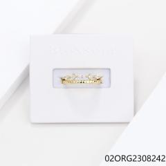 خاتم نسائي مرصع بالزركونيا الفضية