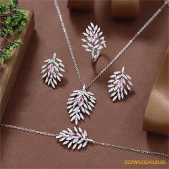Summer Party 925 Sterling Silver Cubic Zirconia Jewelry Set