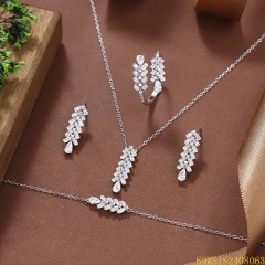 Summer Party 925 Sterling Silver Cubic Zirconia Jewelry Set