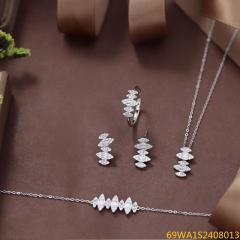 Summer Party 925 Sterling Silver Cubic Zirconia Jewelry Set