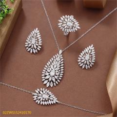 Summer Party 925 Sterling Silver Cubic Zirconia Jewelry Set