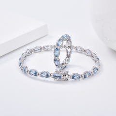 طقم سوار وخاتم فضي