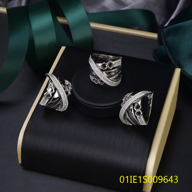 طقم خواتم فضة عيار 925 بالجملة