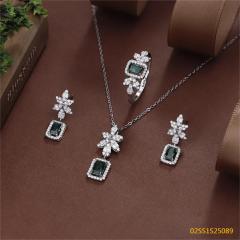 925 Sterling Silver Pearl Necklace Set