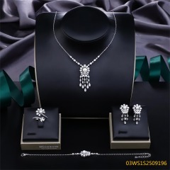 925 Sterling Silver Pearl Evening Jewelry Set