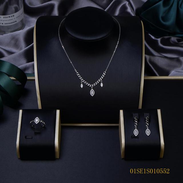 925 Silver Thin Chain Jewelry Set