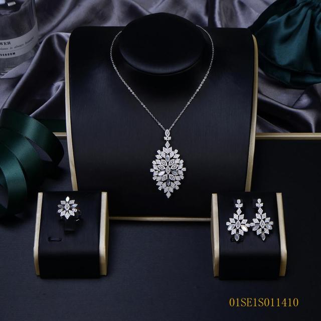 925 Silver Thin Chain Jewelry Set