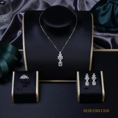 925 Silver Thin Chain Jewelry Set