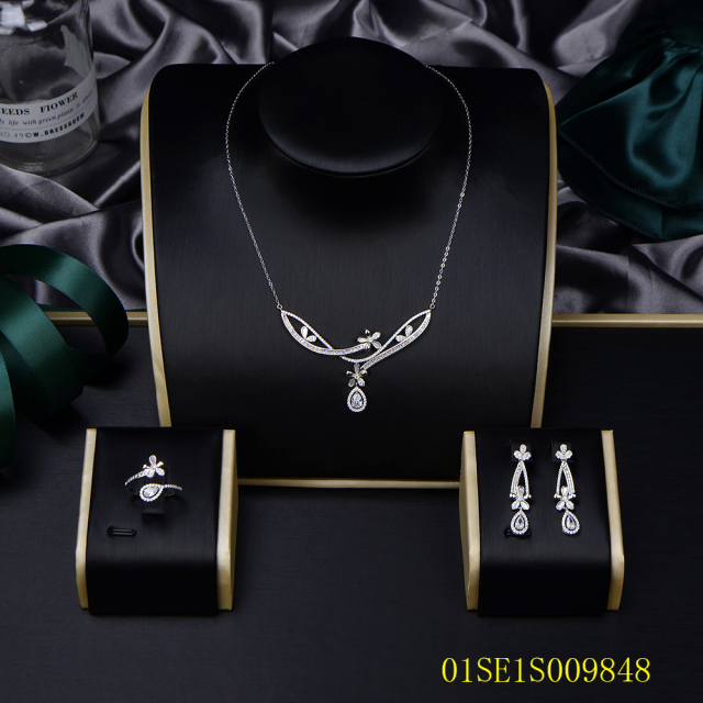 925 Silver Thin Chain Jewelry Set