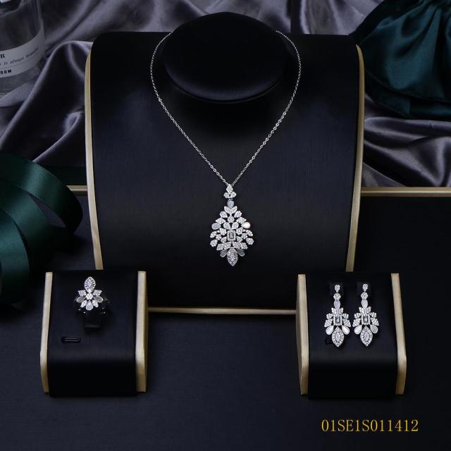 925 Silver Thin Chain Jewelry Set