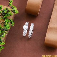 Wholesale fine 925 Silver Zircon Double Ring Set
