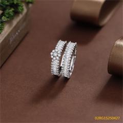 Wholesale fine 925 Silver Zircon Double Ring Set