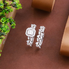 Wholesale fine 925 Silver Zircon Double Ring Set