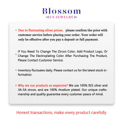 أوراق شرابة V العروس Blossom CS Jewelry بالجملة فضة 925 مرمرية 4 قطع مجوهرات سهرة