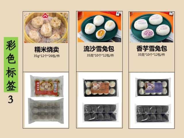 中式面点（冷冻）系列（彩色标签）11sku
