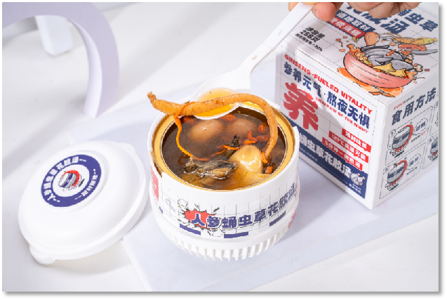 人参蛹虫草花胶汤