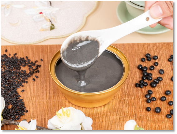 黑芝麻米露碗
