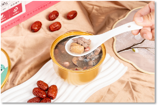 桃仁山楂乌鸡汤