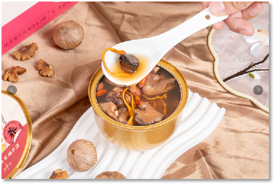 黑蒜蛹虫草鸽子汤