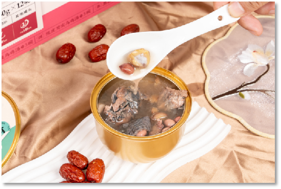 桃仁山楂乌鸡汤