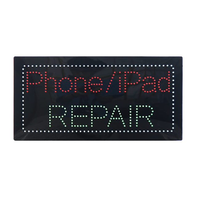 LED light sign for mobile phone repair shop