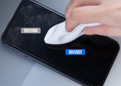 Microfiber mobile phone cleaning wipers