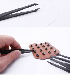 ESD anti-static 8-pcs precision plastic tweezers