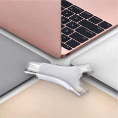 i-FlashDevice 4 in 1 Lighting/Type C/Micro/USB TF SD card reader OTG