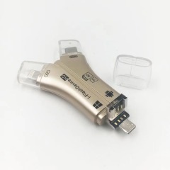 i-FlashDevice 4 in 1 Lighting/Type C/Micro/USB TF SD card reader OTG