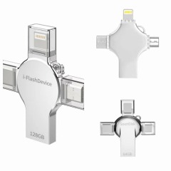 i-FlashDevice 4 in 1 Lighting/Type C/Android/USB FlashDriver 905 OTG
