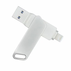 i-FlashDevice S series Liighting/USB 2 in 1 metal rotating FlashDriver