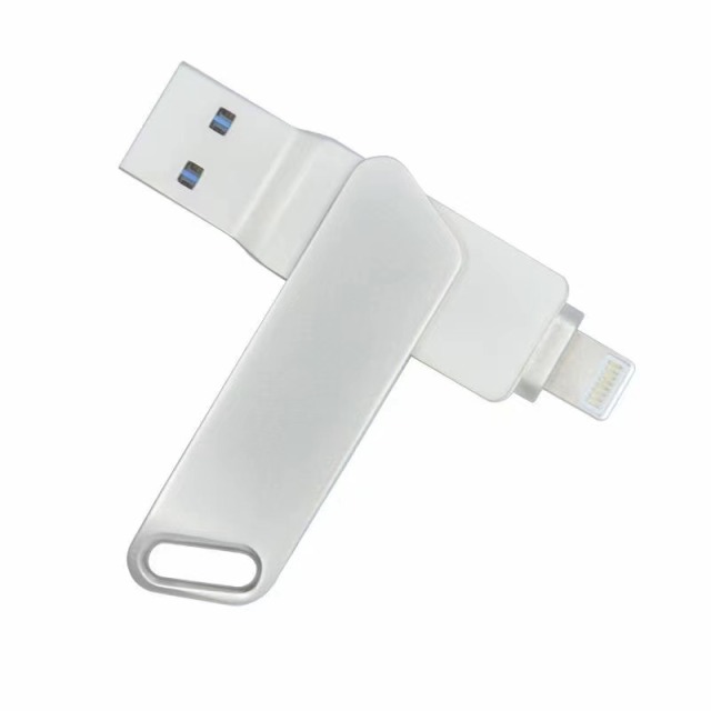 i-FlashDevice S series Liighting/USB 2 in 1 metal rotating FlashDriver
