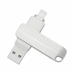 i-FlashDevice S series Liighting/USB 2 in 1 metal rotating FlashDriver