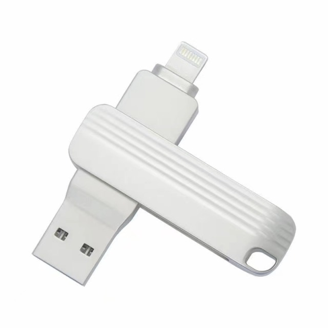 i-FlashDevice S series Liighting/USB 2 in 1 metal rotating FlashDriver
