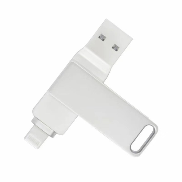 i-FlashDevice S series Liighting/USB 2 in 1 metal rotating FlashDriver