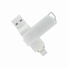 i-FlashDevice S series Liighting/USB 2 in 1 metal rotating FlashDriver