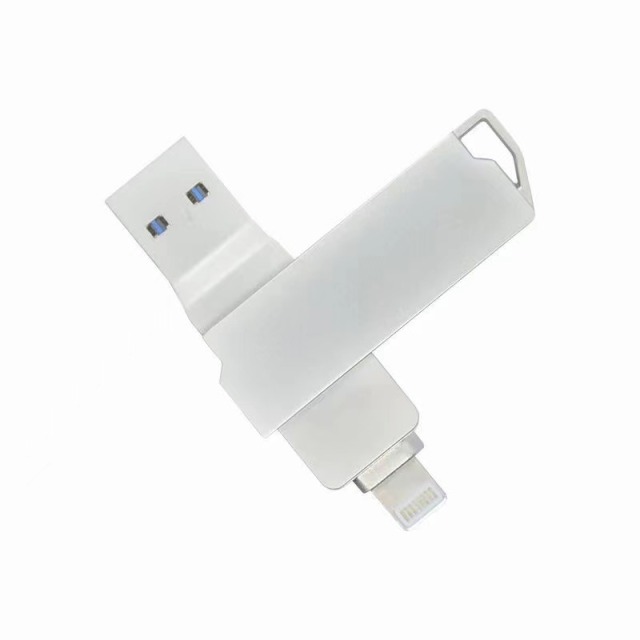 i-FlashDevice S series Liighting/USB 2 in 1 metal rotating FlashDriver