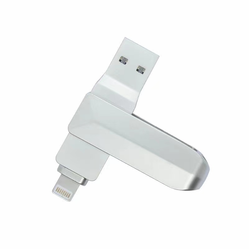 i-FlashDevice S series Liighting/USB 2 in 1 metal rotating FlashDriver