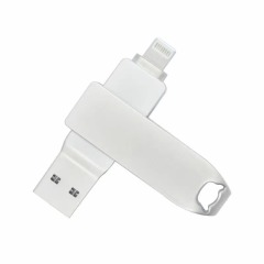 i-FlashDevice S series Liighting/USB 2 in 1 metal rotating FlashDriver