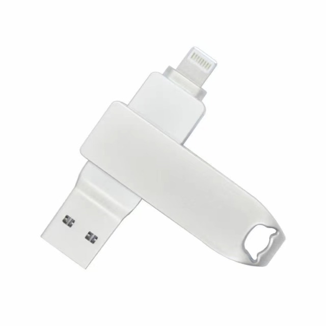 i-FlashDevice S series Liighting/USB 2 in 1 metal rotating FlashDriver